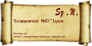 Szappanos Mályva névjegykártya